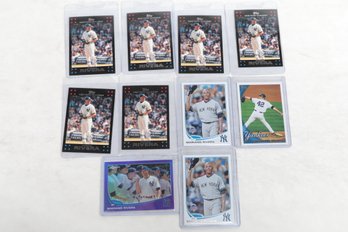 Lot Of 10 Baseball Mariano Rivera Yankees Cards With Refractor