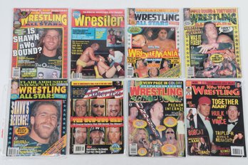 1980s And 1990'S Wrestling Magazines With Hulk Hogan,  And Others