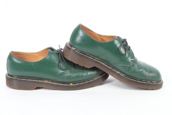 Pair Of Vintage Green Dr. Martin Shoes Size 9 (Made In England)