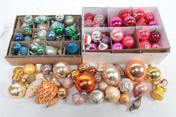 Large Grouping Of Vintage Christmas Ornaments