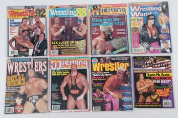 1980s And 1990'S Wrestling Magazines With Hulk Hogan,  And Others