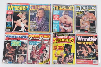 1980s And 1990'S Wrestling Magazines With Hulk Hogan,  And Others