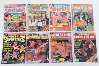 1980s And 1990'S Wrestling Magazines With Hulk Hogan,  And Others