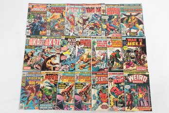 Lot Of 25c 30c Marvel Comic Books Dracula FF Iron Man More