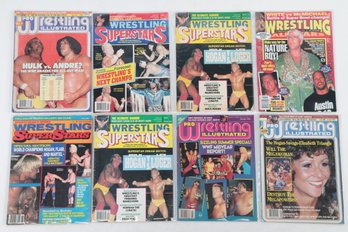 1980s Wrestling Magazines With Hulk Hogan, Andre The Giant And Others