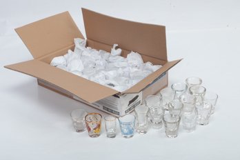 Large Assortment Of Shot Glasses