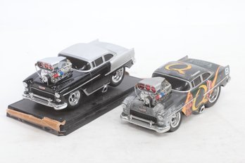 Pair Of Muscle Machines 1/18 Scale 1955 Chevy Bel Air