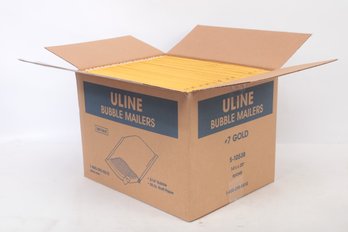 New, Sealed Box Uline #7 Gold Bubble Mailers 14 1/4' X 20'