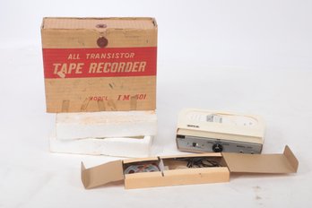 Vintage All Transistor Tape Recorder Model: IM 501 (in Original Box- NOS?)