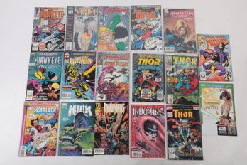 17 Assorted Marvel Comic Books ~ Hawkeye, Warlock, Doctor Strange & More