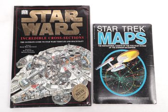 Publications Of STAR TREK Maps & STAR WARS Vehicles And Spacecrafts Cross-section