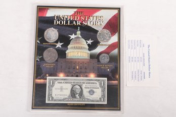 Group Of Coins ' The United States Dollar Story ' Including Peace Dollar, Morgan Dollar, Eisenhower & More