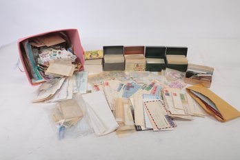 Assorted Vintage Foreign & US Stamps (Mostly New)