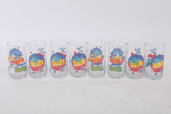 8 Vintage Diet Pepsi Collectors Glasses 'You Got The Right One Baby'