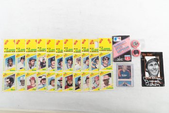 Misc Lot Of Squirt Cards Ryan Error Card Pin And Brooks Robinson Auto