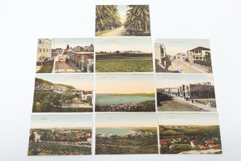 Judaica 9 Early Israel Palestine Edition Moshe Ordmann  Postcards Hebrew & English