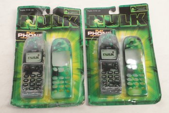 Lot Of 2 2003 Hulk Play Phones