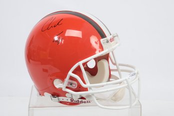 CHARLIE FRYE Authentic Browns Riddell Football Helmet With PSA/DNA Authentication Sticker 1N18745