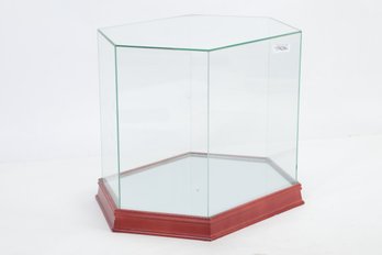 Glass Full Size Football Hemet Display