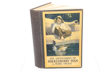 THE ADVENTURES OF HUCKLEBERRY FINN (TOM SAWYER'S COMRADE) BY MARK TWAIN ILLUSTRATED BY WORTH BREHM HARPER & BR