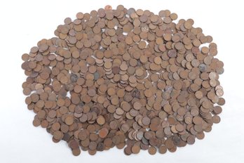 9lbs Of Wheat Pennies (Approx. 1,300) Unsorted