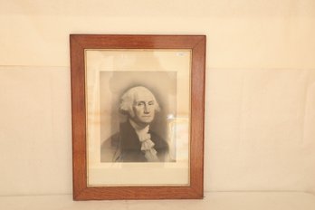 Framed 1895 Lithograph 'George Washington' By Taber Art Co.