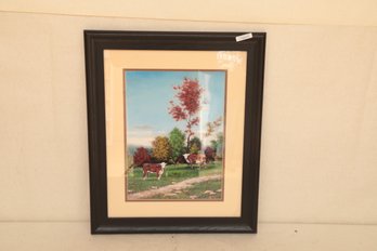 'In The Pasture' Framed Print