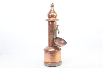 Vintage Hand Hammered Copper Fountain