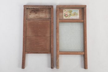 Pair Of Antique Washboards