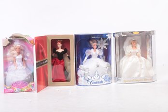 4 Vintage Holiday & Special Edition Barbies