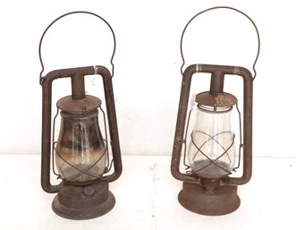 2 Vintage Dietz Lanterns: Hy-Lo & Monarch