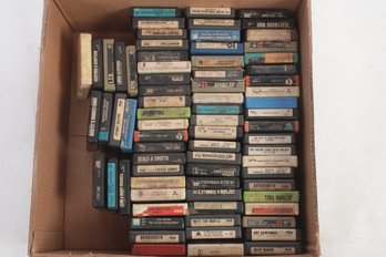 Grouping Of Mixed Genre 8 Track Tapes