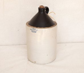 Antique 4 Gallon Two-Tone Stoneware Whiskey Jug