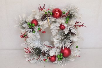 N.O.S. Darice White Christmas Wreath