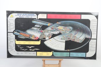 Framed Star Trek The Next Generation  U.S.S. Enterprise NCC-1701-0