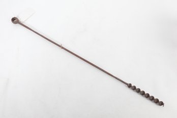 Vintage Wrought Iron Handle Wood Drill From Danbury Fair