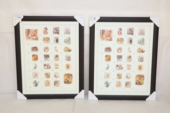 2 Framed 'ABCs' Prints On Board