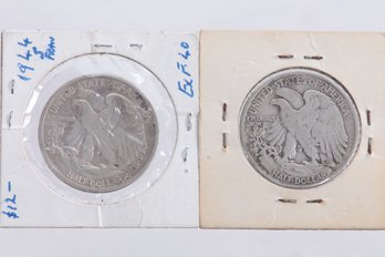 (2) Standing Liberty Half Dollars - 1944-S And 1943