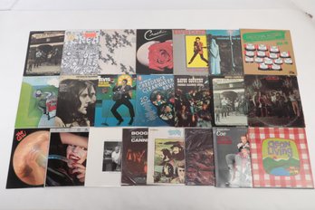21 VTG Mixed Genre Vinyl LP Records: The Cars, Creedence Clearwater Revival, Cream, Elvis & More