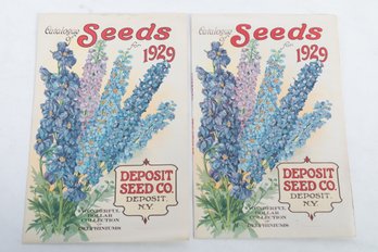 Catalogue Of Seeds For 1929, Deposit Seed Co., Deposit N.Y.