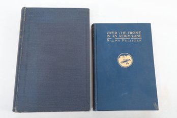 WWI AVIATION BOOKS INCLUDING OVER THE FRONT IN AN AEROPLANE