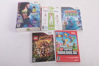 Lot Of Wii Video Games Including New Super Mario Bros Game