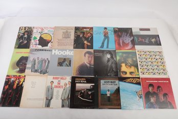 21 VTG Vinyl Records (Mixed Genre): Boston, Foreigner, Peter Hammill, Heart, Helix, Buddy Holly & More