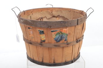 Apple Basket With Partial Label