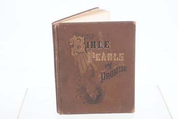 BIBLE PEARLS OF PROMISE , PUBLISHED AND COPYRIGHTED 1887, BY REAL PEN WORK PUBLISHING C0.,PITTSFIELD,  MASS.