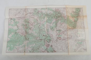 Large Map Of Central Catskill Mountains Map LEGEND STATE LAND STATE-MARKED TRAIL LEAN-TO SHELTER PUBLIC CAMPSI