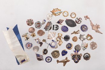 Interesting Collection, Mostly Unique Pins, Service, Membership, Organisations, Etc. - All Ages From 1800's