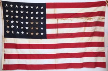 Vintage Defiange Cotton Bunting 48 Star American Flag