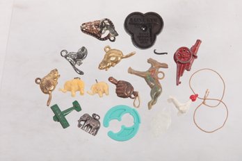 Collection Of Small Charms, Toys (Some Cracker Jack), And Misc. All Ages