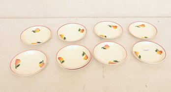 Group Of 9 Vintage Dessert Plates Made In Western Germany For R.C.P Company